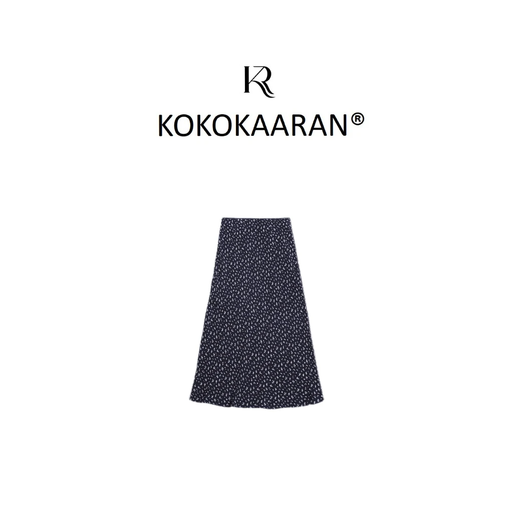 kokokaaran/可可咔伦美式复古时尚百搭高腰碎花半身裙SH250043