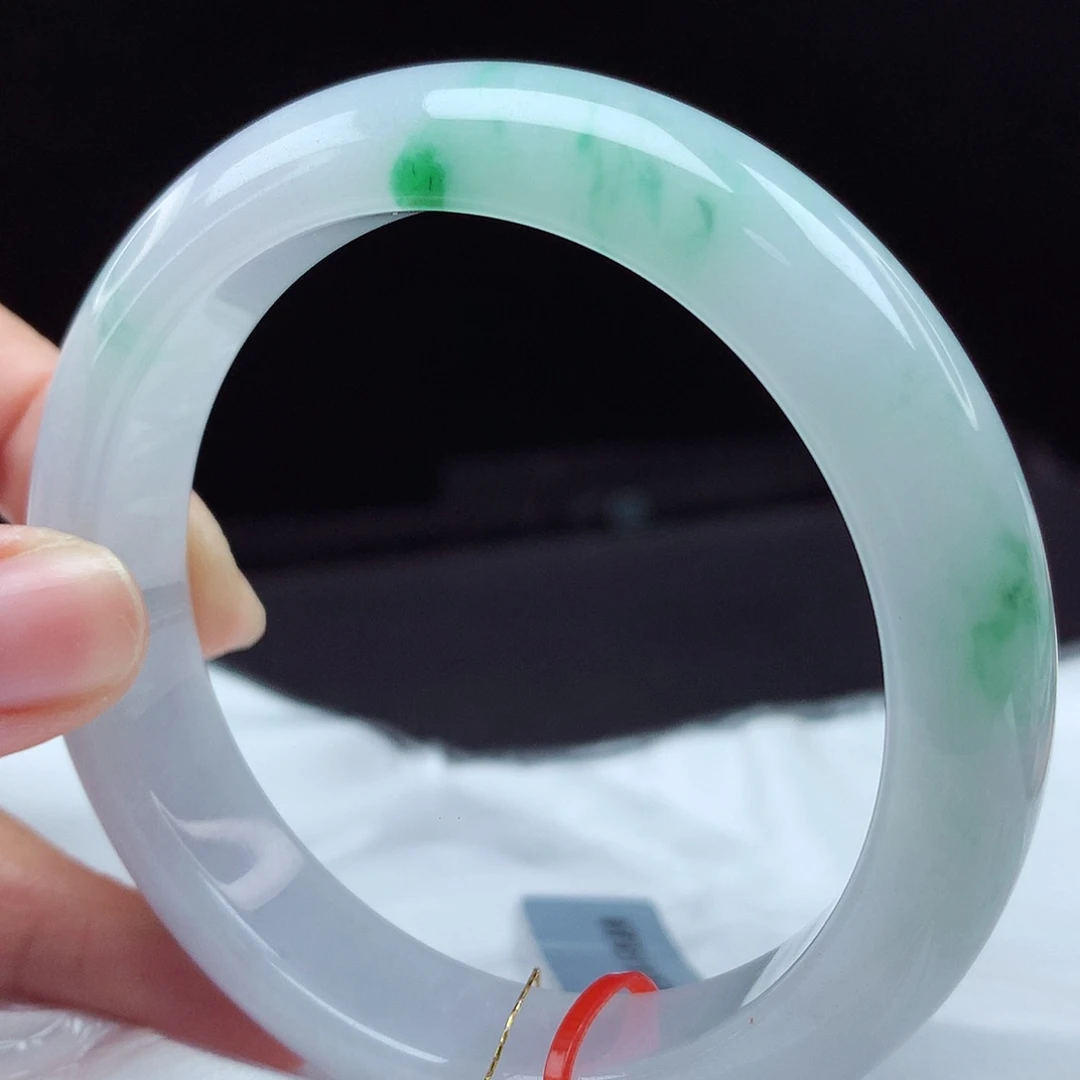 翡翠未镶嵌手镯57圈4878