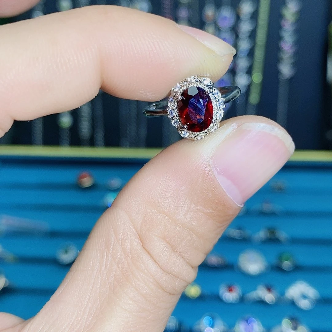 紫晶珠宝半成品银S925镶嵌