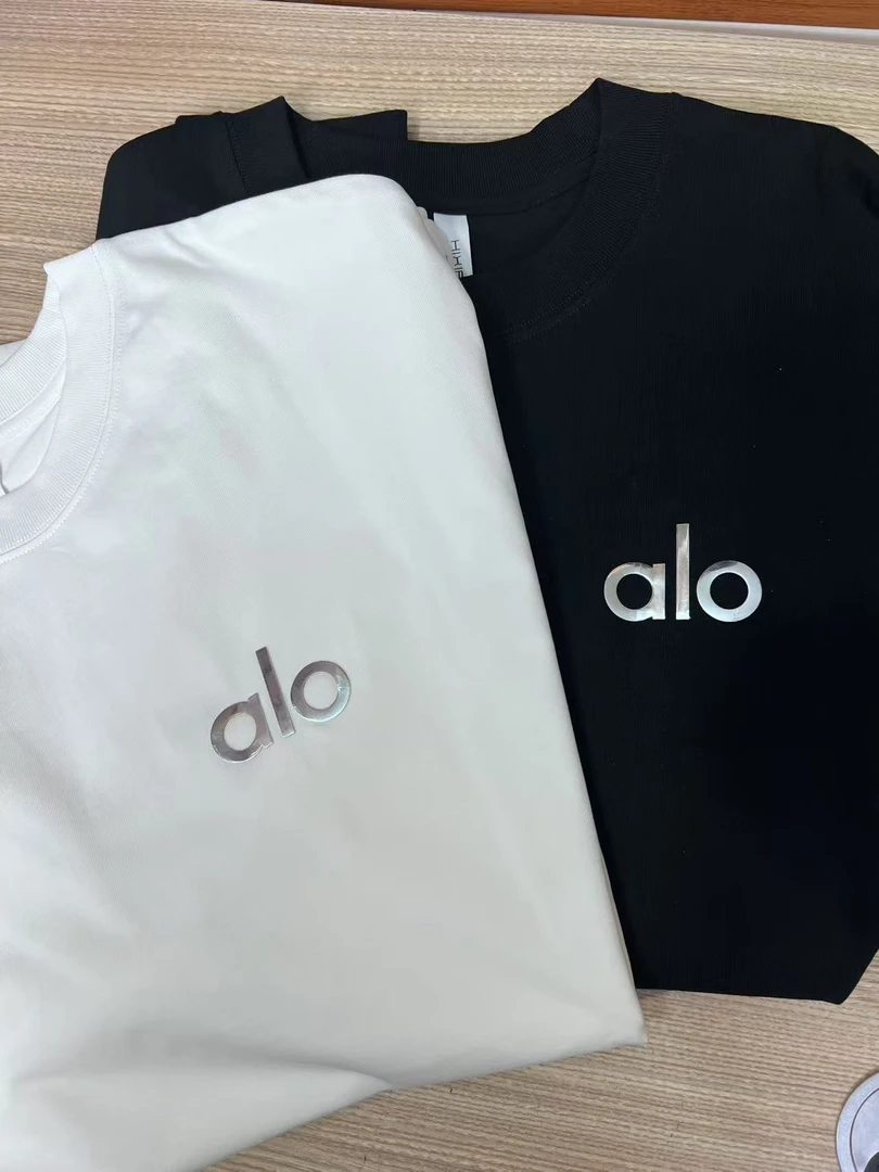 7699【24号链接】*银色ao* 2025春季重磅潮牌春夏宽松圆领休闲半袖