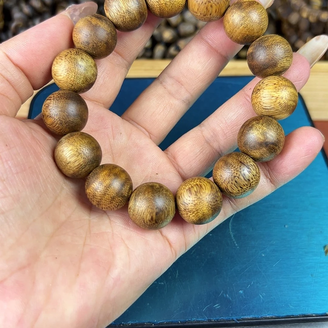 沉香碎屑沉香卡1.5圆珠单圈17g