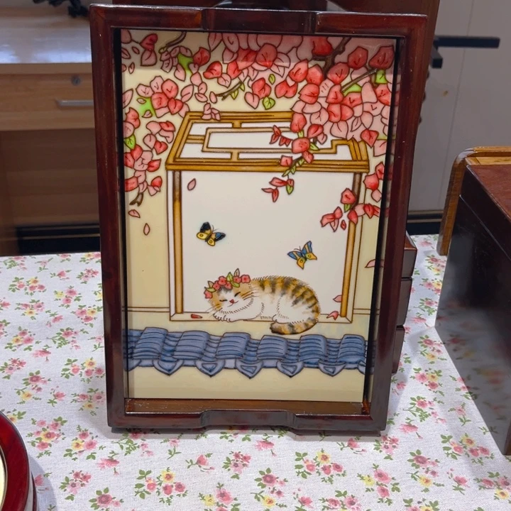 一体款瓷板画艺术作品