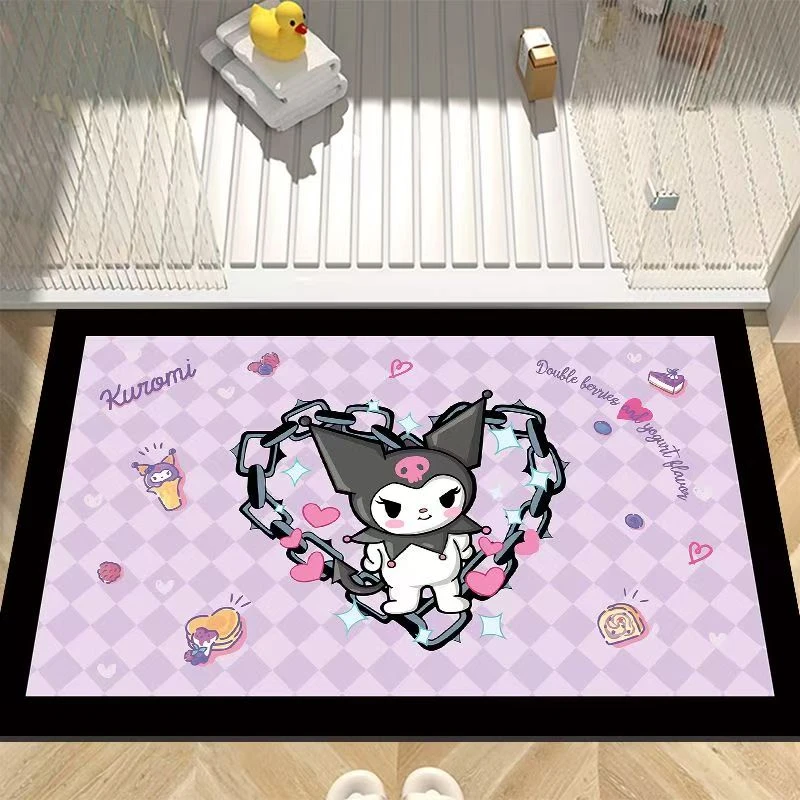 库洛米-硅藻泥吸水防滑入户门垫浴室防滑吸水脚垫家用耐脏防滑垫