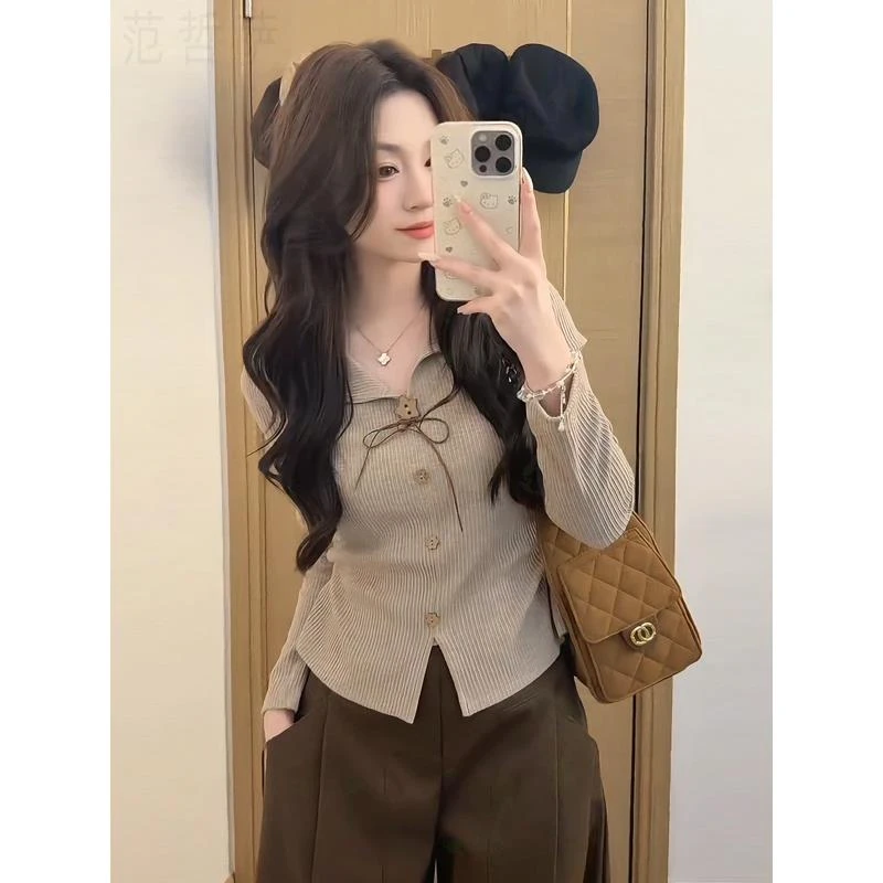 大码女装复古v领长袖t恤2025新款秋季胖mm遮肚显瘦上衣内搭打底衫