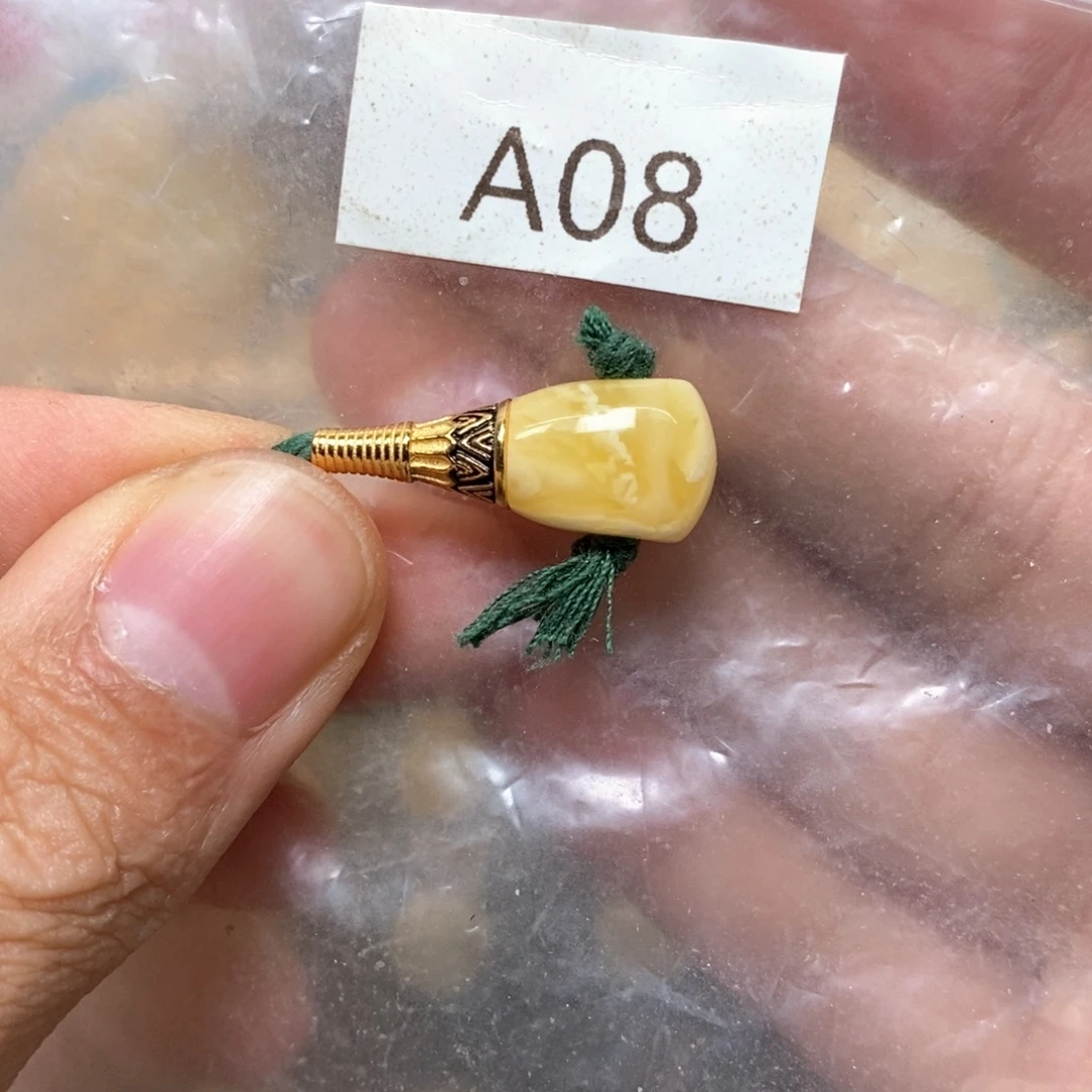 蜜蜡银S925镶嵌裸石卡10瓷白妖花可过双1.5线