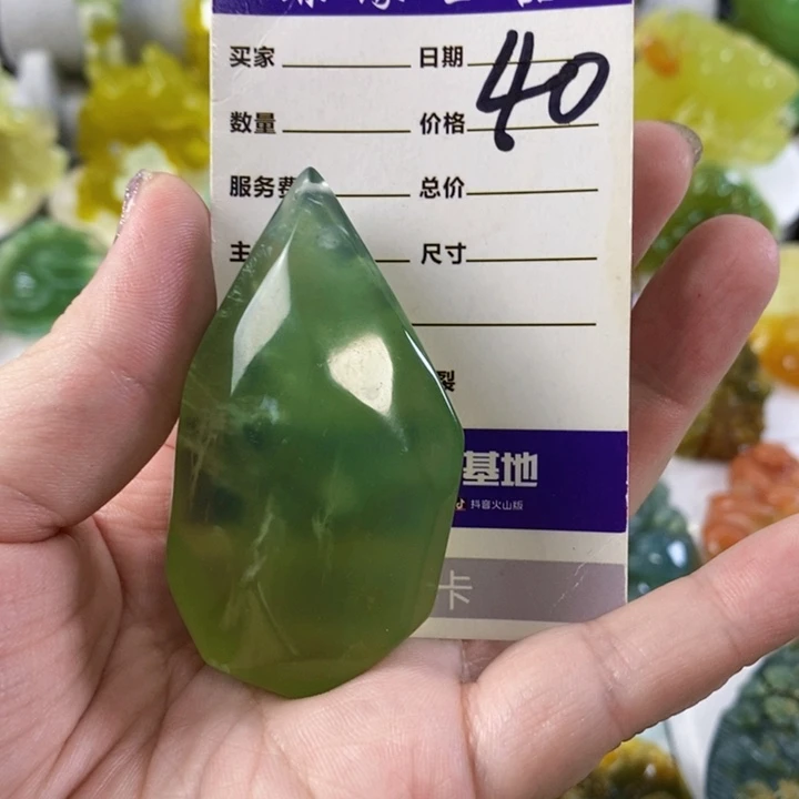 岫玉未镶嵌手把件