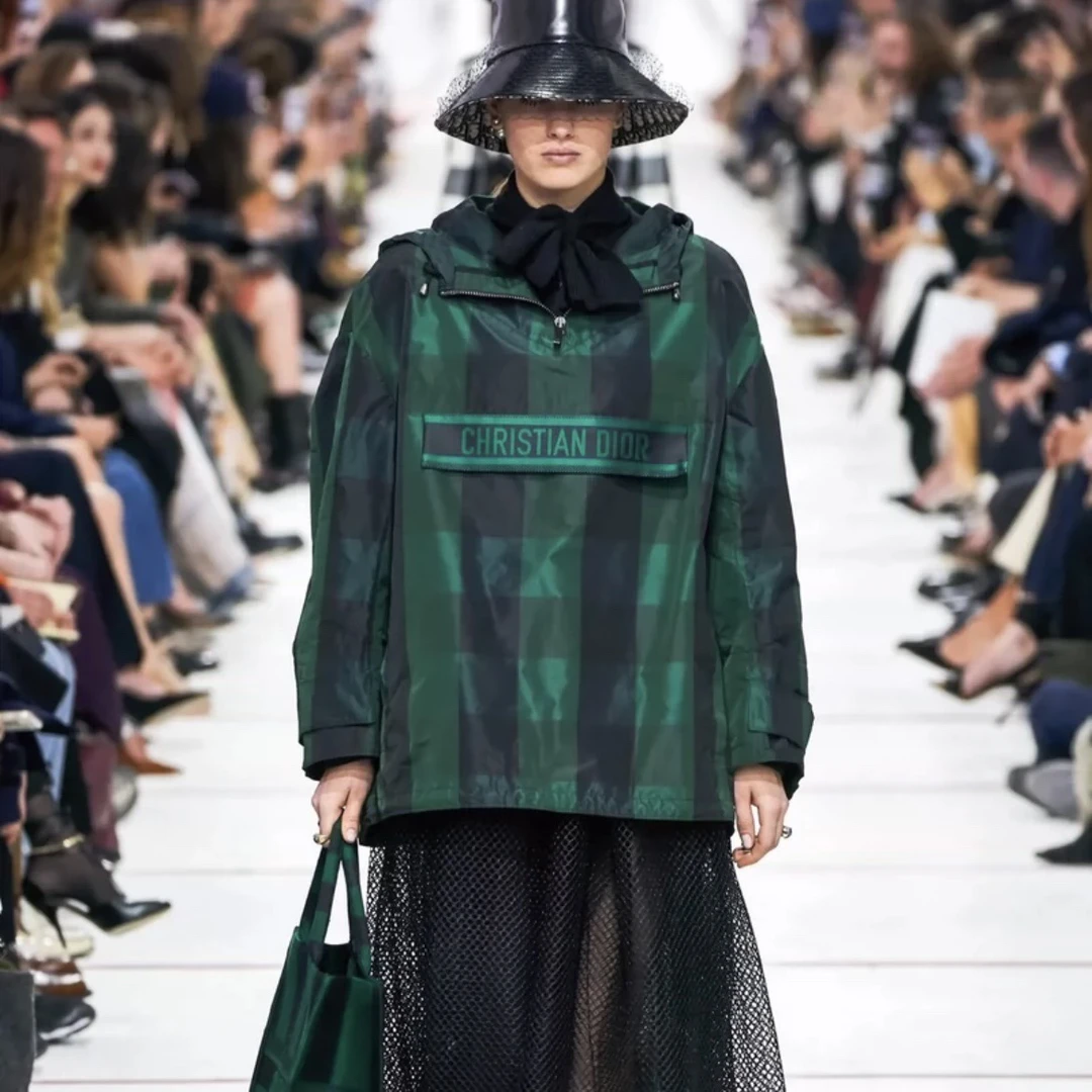 6877/Christian Dior 绿黑大格子冲锋衣/S码/98新
