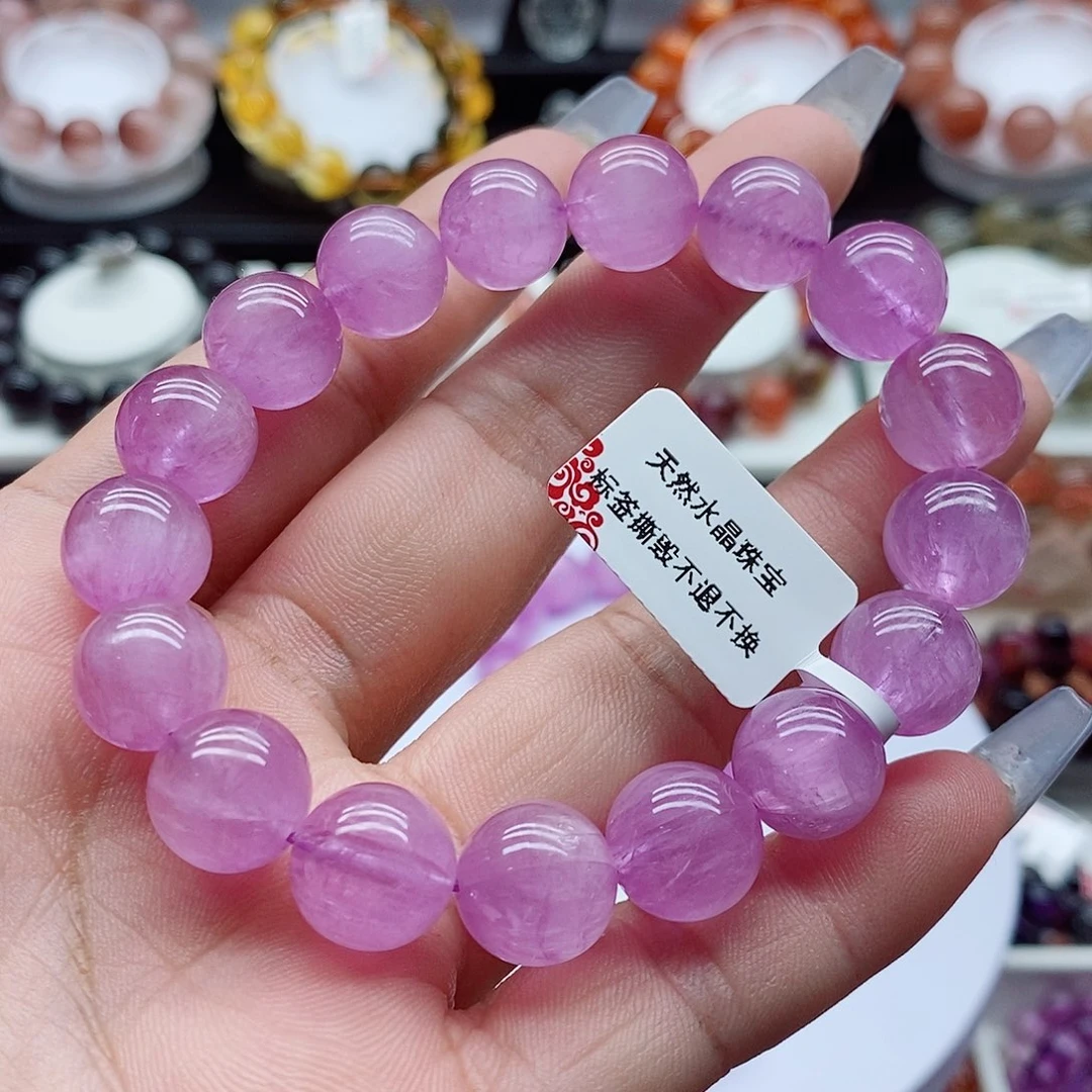 未镶嵌手串水晶紫锂辉