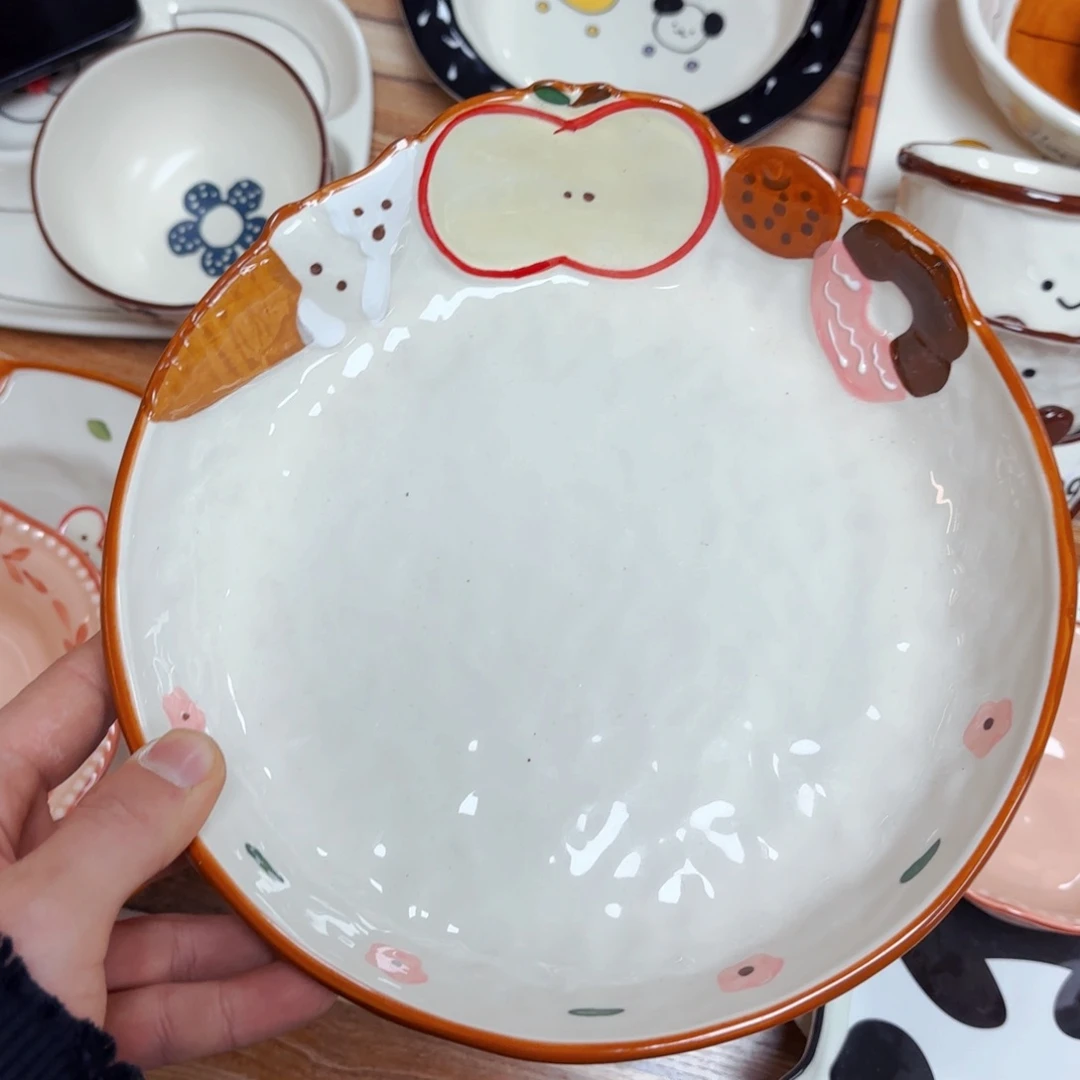 白瓷海派甜心九寸大深盘