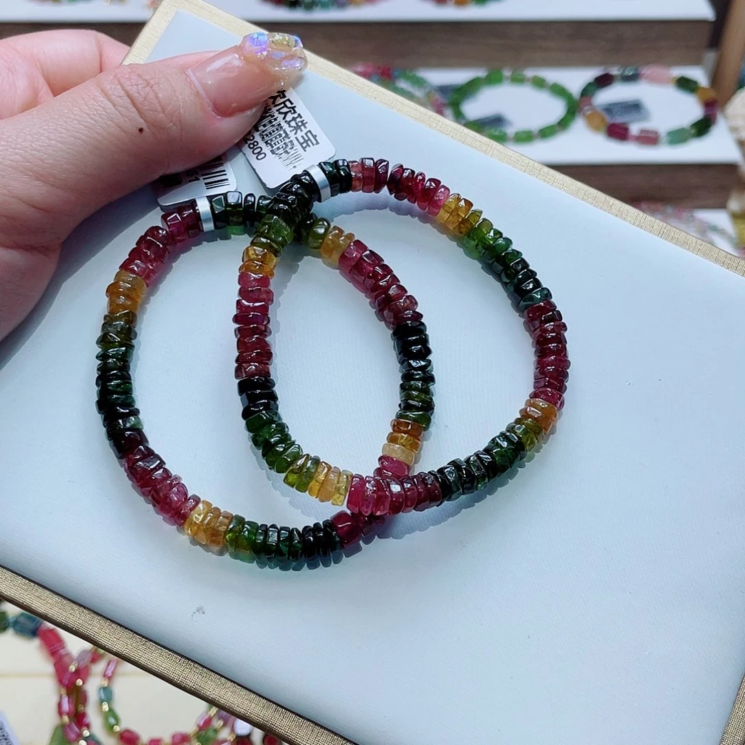 碧玺手串未镶嵌多样性发其一