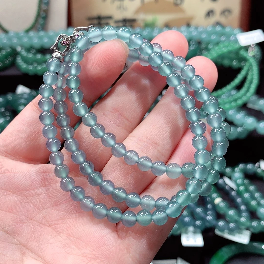 翡翠未镶嵌手链卡5.5