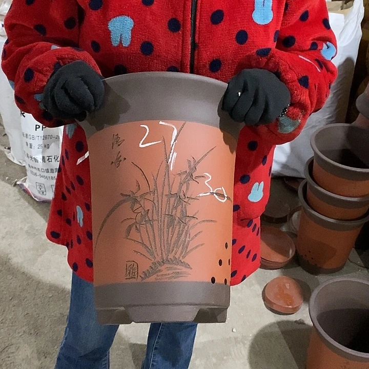 紫砂花盆紫砂花盆