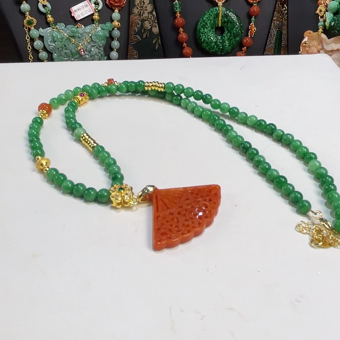 翡翠未镶嵌项链福利