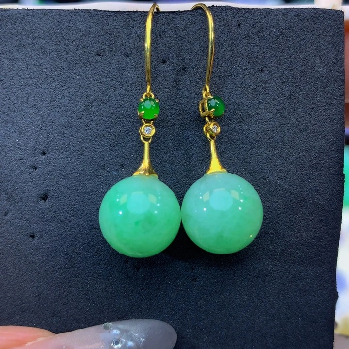 18K金镶嵌手链翡翠翡翠