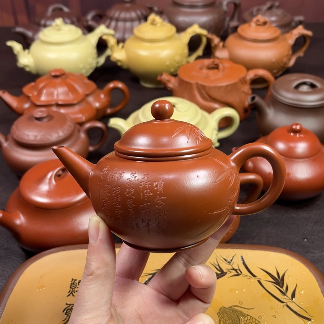 茶壶紫砂曙**临原矿朱泥160毫升