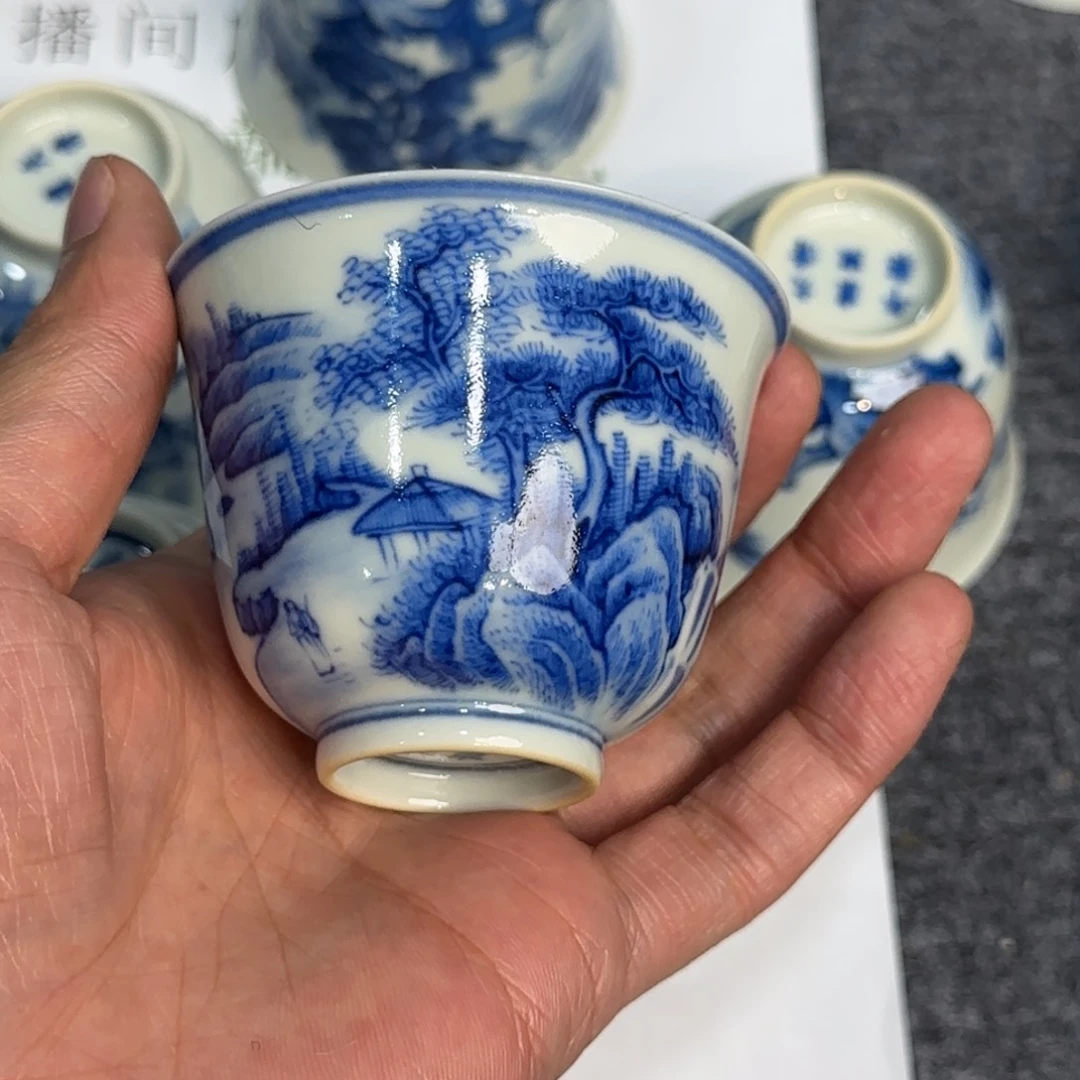 杯子瓷当代仿古精品全手工