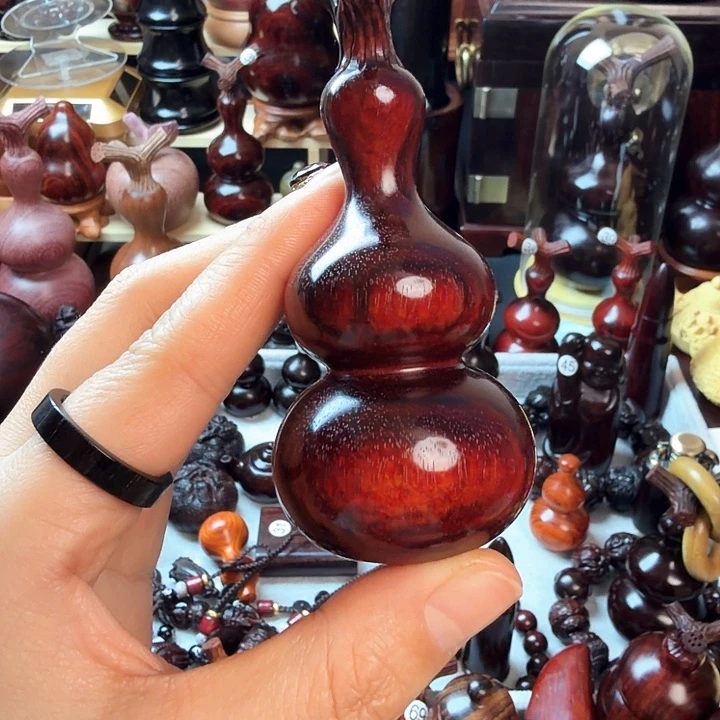 快***三木印度小叶紫檀葫芦一个