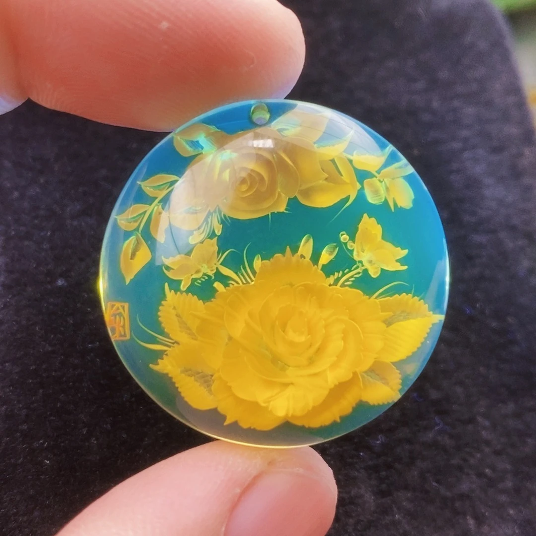 【闪购商品】蓝珀吊坠(不含链)未镶嵌