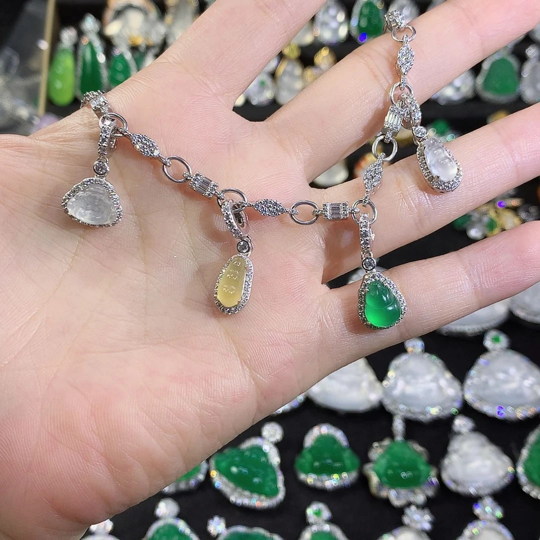 玛瑙/玉髓手链银S925镶嵌