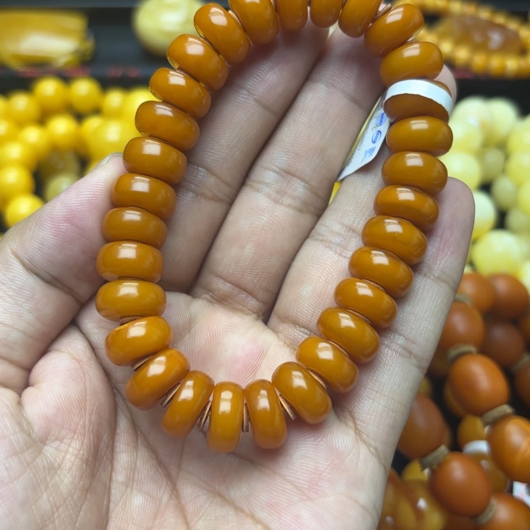 未镶嵌琥珀手链蜜蜡