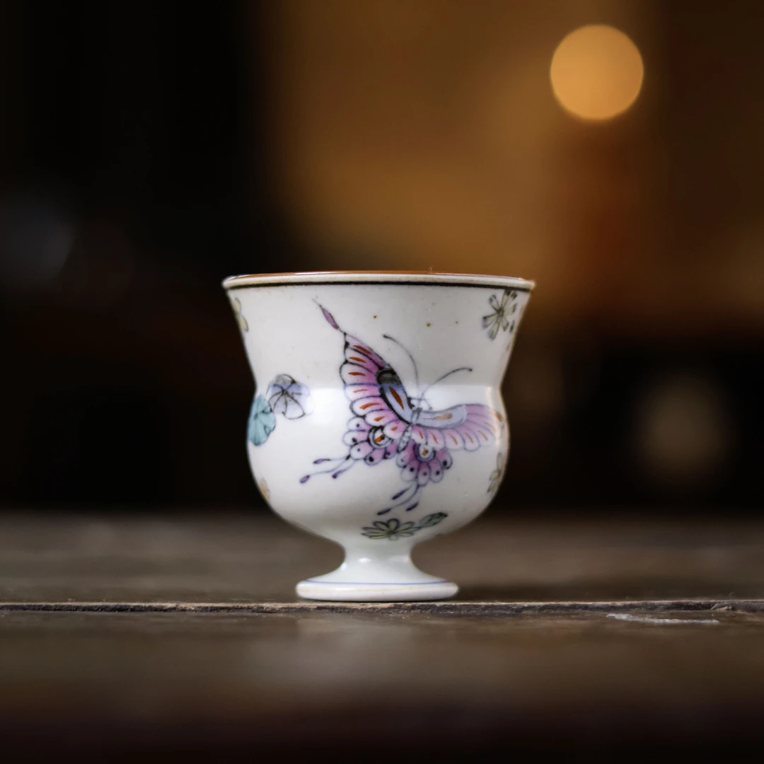 【斋居】蝶恋花福禄高足杯（霖溪0101）