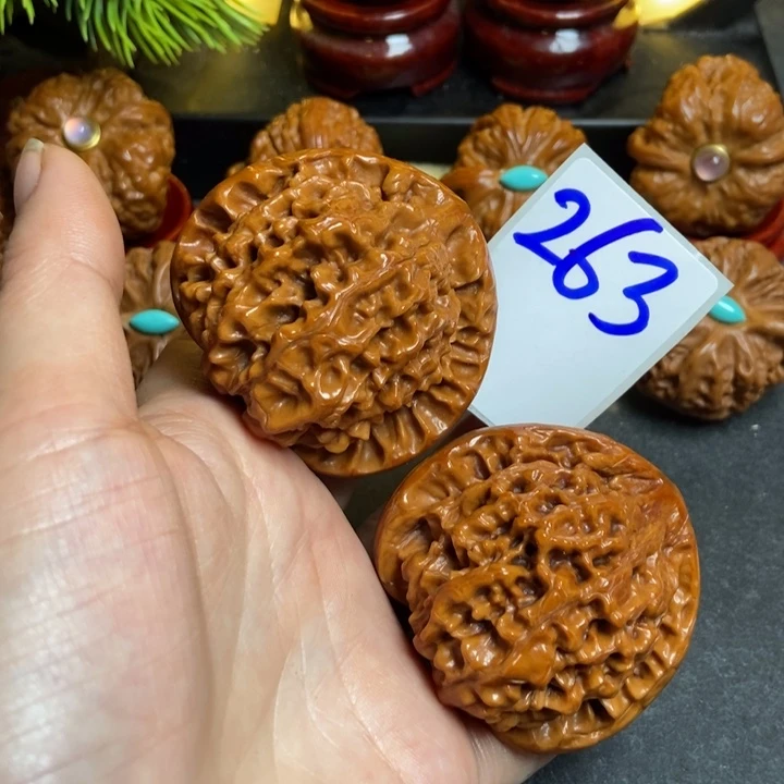 文玩核桃把件50官帽263