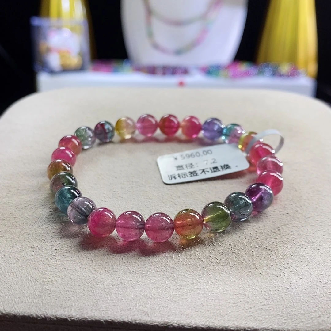 未镶嵌手链碧玺西瓜