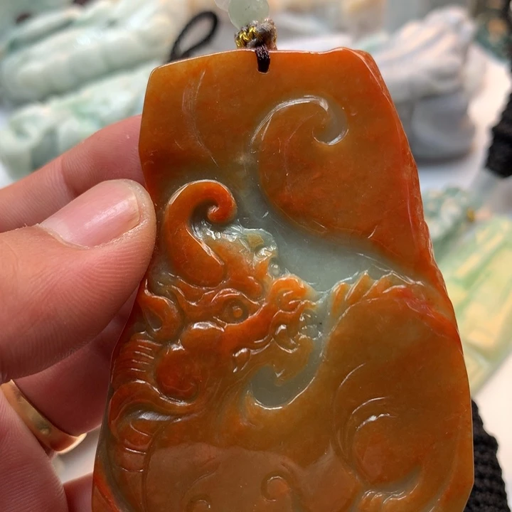 翡翠未镶嵌颈饰保真天然a货翡翠