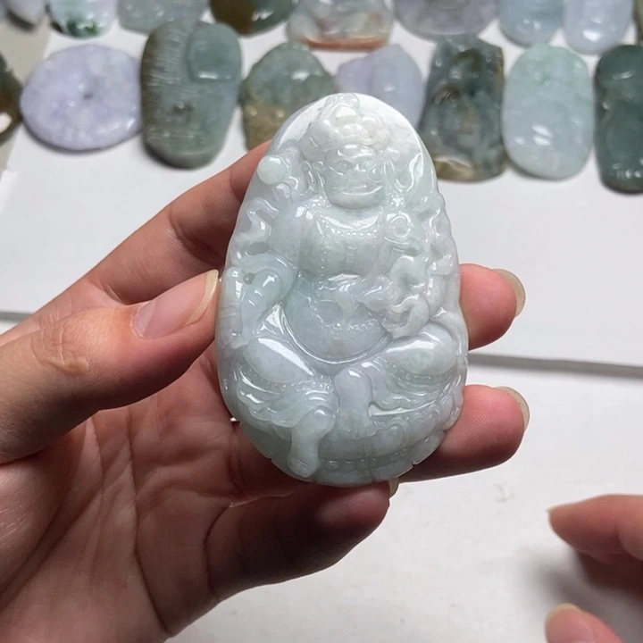 翡翠未镶嵌颈饰黄财23