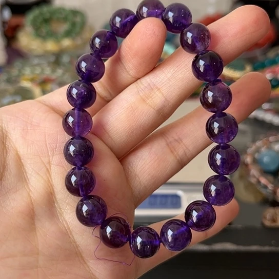 水晶手链未镶嵌矿坑微瑕处理