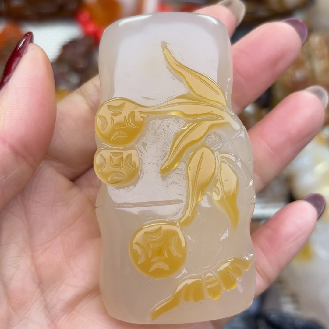 未镶嵌把件玛瑙/玉髓