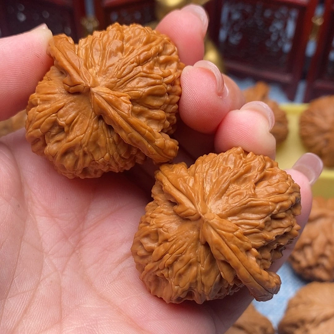 把件文玩核桃42全品毕业大肚白狮子