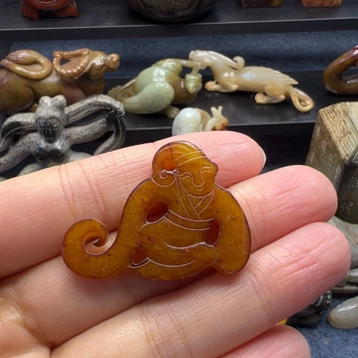 和田玉未镶嵌挂件