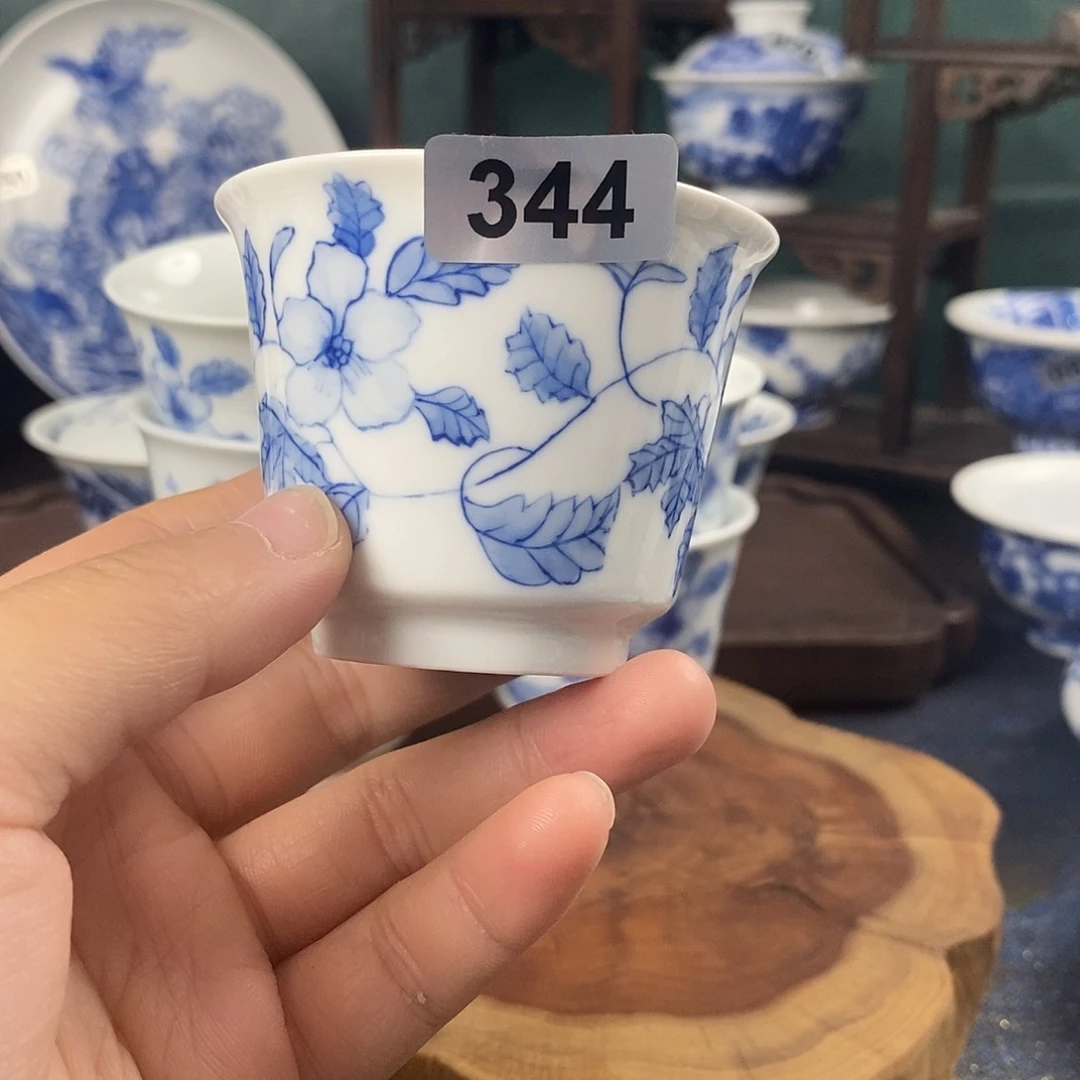 瓷片景德镇手绘青花茶器344
