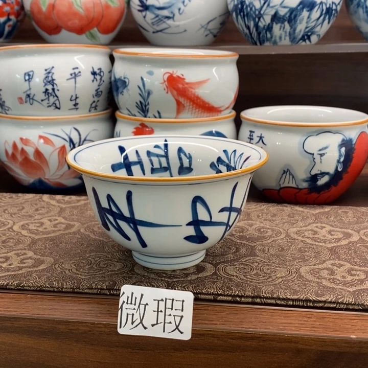 釉下老陶泥手工绘制