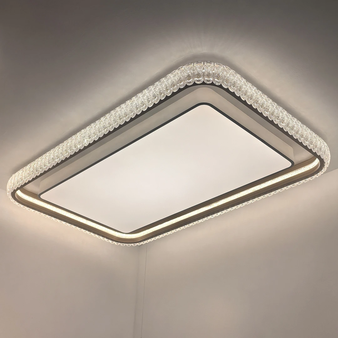 高端大气客厅吊灯现代轻奢圈圈灯高级感圆形餐厅大厅吸顶主灯