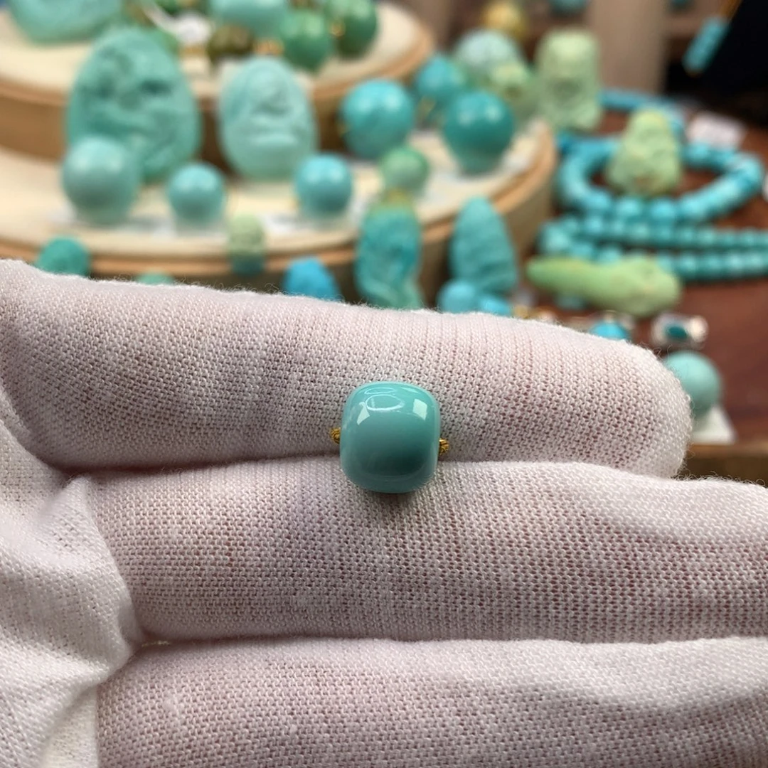 绿松石未镶嵌珠宝奇石10.1mm