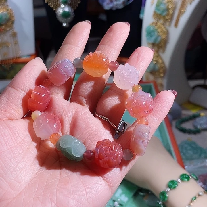 玛瑙/玉髓手链未镶嵌手串