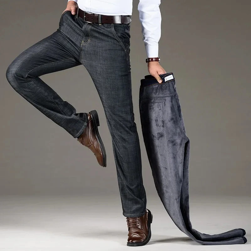 春款牛仔裤男士春夏款商务男裤子男青年宽松直筒