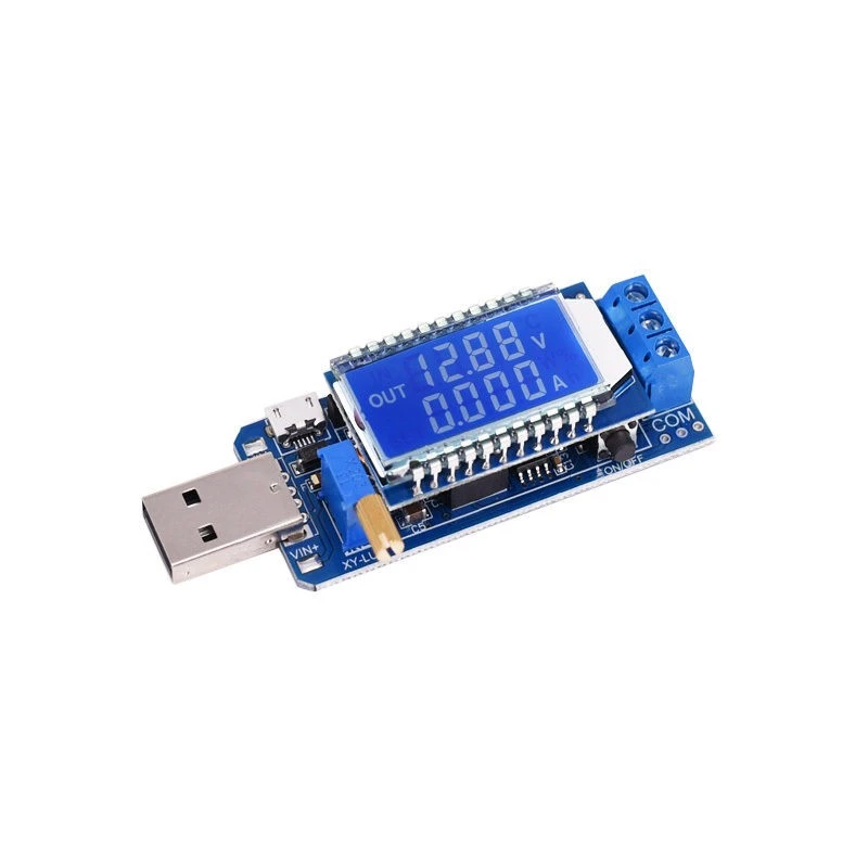 dc-dc直流12v转9v5v3.7v稳压器 降压升降压可调24v电压电流表模块