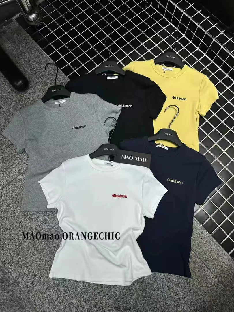 圆领修身短袖字母T恤元熙上衣女士夏季韩版高品质夏款