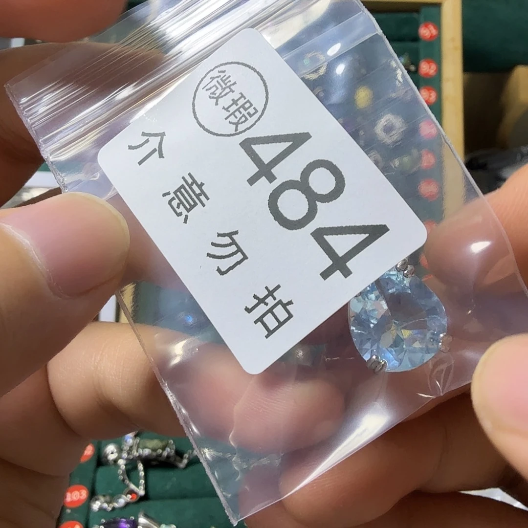 *****颈饰银S925镶嵌托帕石