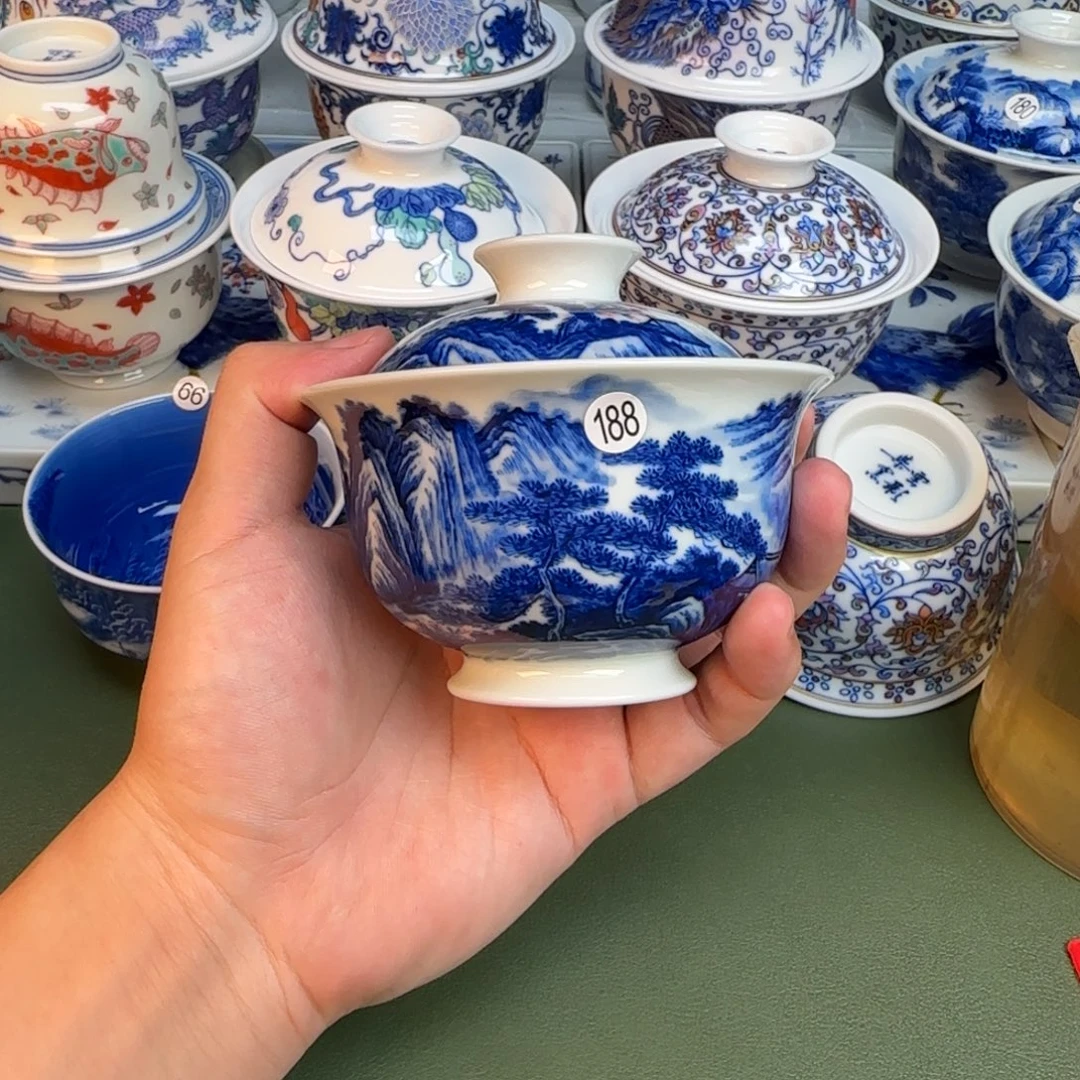 彦祖纯手工手绘茶具188