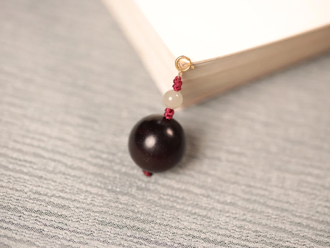 印度小叶紫檀1.8cm单珠挂件