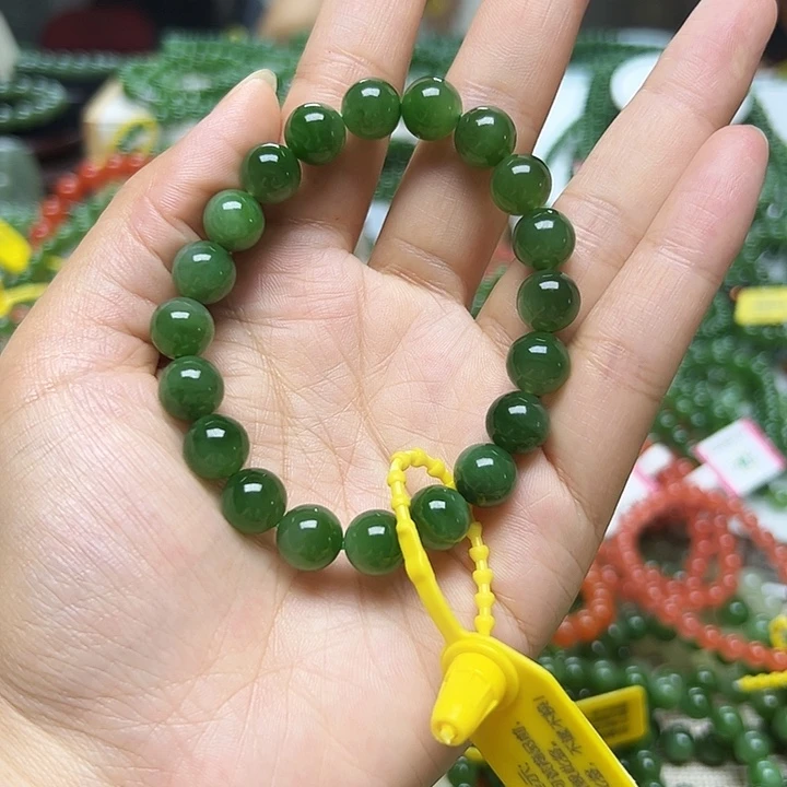 雨***博手链未镶嵌和田玉（碧玉）