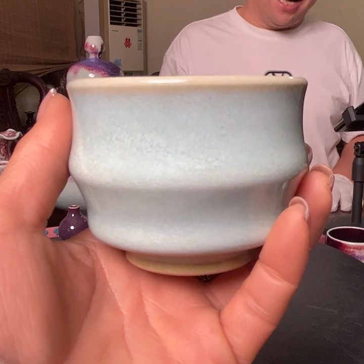 竹***天瓷片牛家钧窑牛自恒老师钧瓷