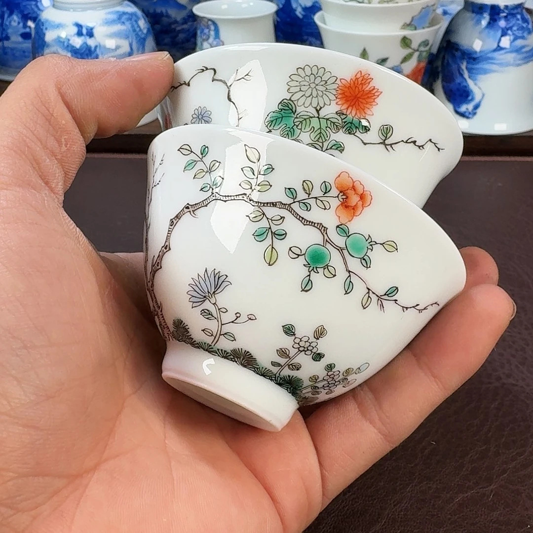 瓷片大*现代景德镇陶瓷手绘茶具