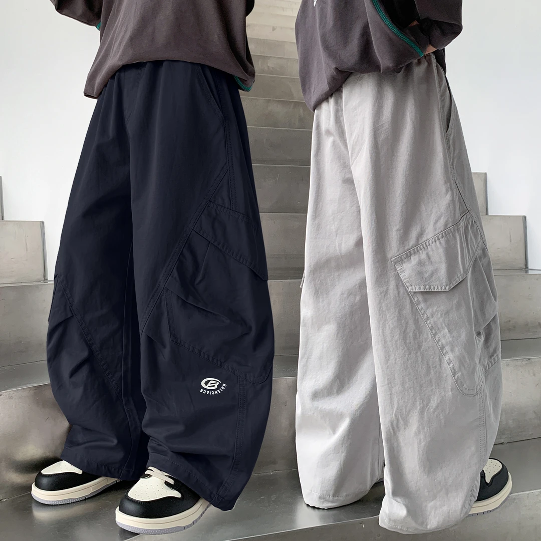 男童秋装工装裤2025新款春秋款中大童秋季男孩宽松儿童直筒休闲裤