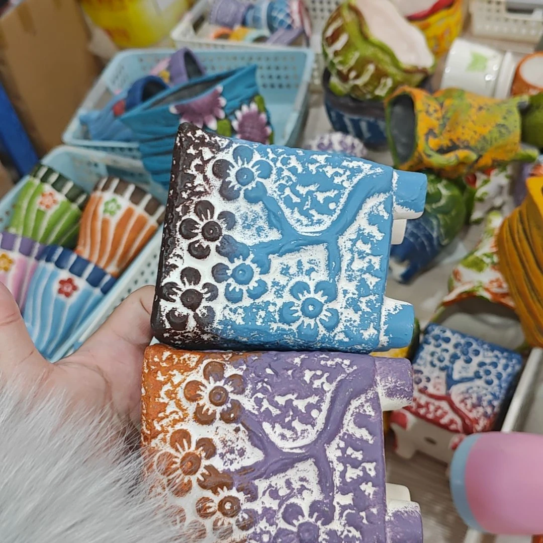 红陶吸水透气的白陶花盆凑满12发货