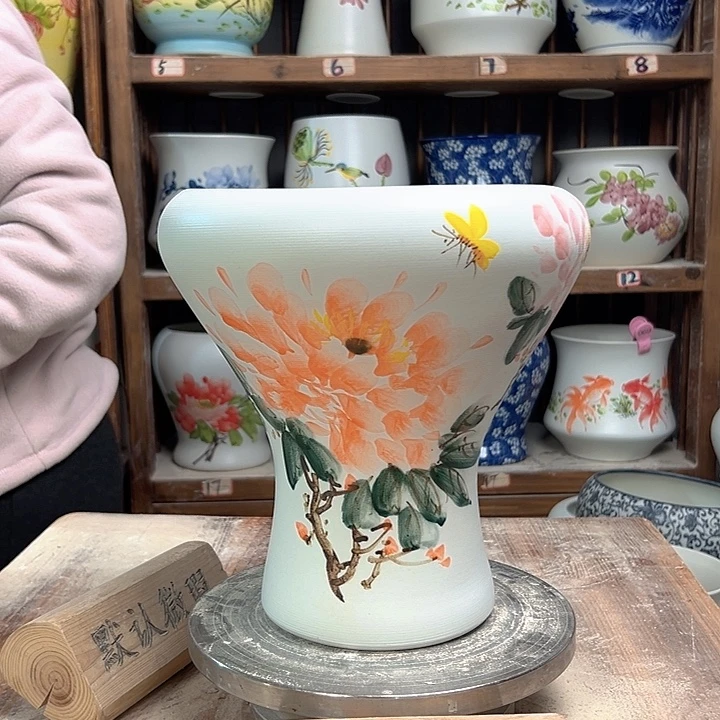 陶火窝牡丹新款新款陶瓷微瑕